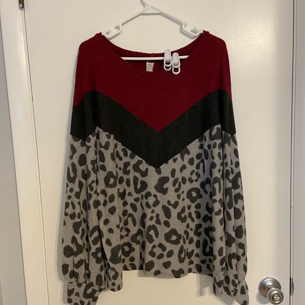 1xl brushed hacci top